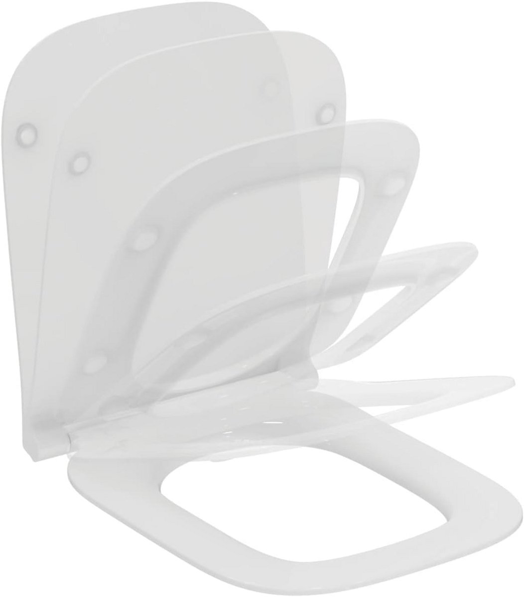 i.life B Wc-bril Duroplast Antibacterieel Soft-close Snel Sluitend Wc-bril Scharnieren Roestvrij Staal Wc-bril Wc-bril