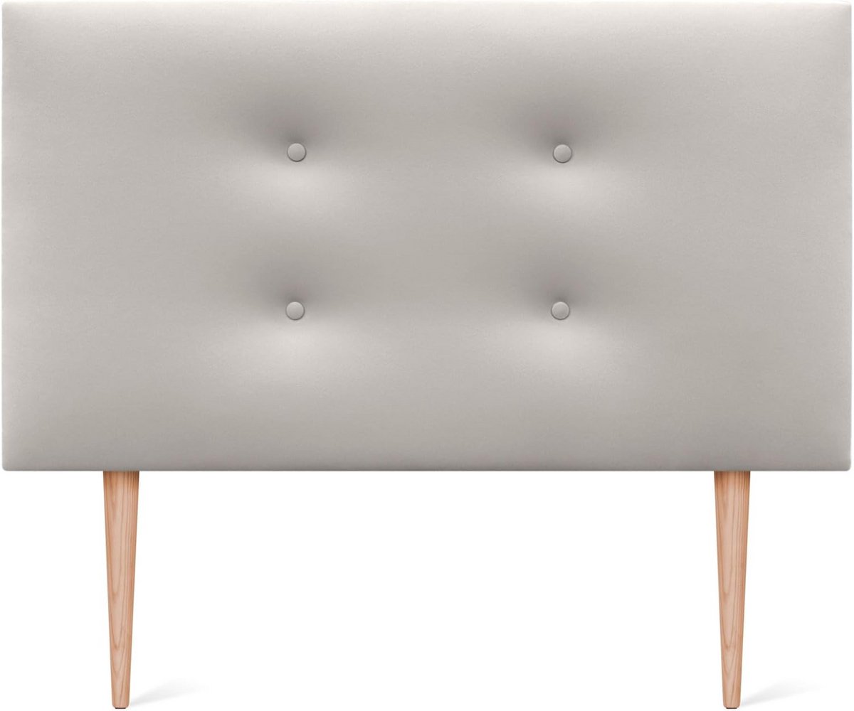 Luxe Bekleed Hoofdbord met Knoppen en Poten, 4 cm Dik