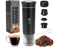 Aurixi® Draagbare Koffiemachine - Blender To Go - Draagbare Blender - Zwart - 9cm x 9cm x 21cm