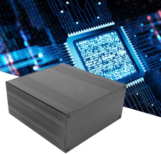 MK Stoer - Aluminium koelbox - Elektronische doos - Gesplitste behuizing - 1,25-1,5 mm baffle-dikte - GPS-analyserbehuizing - HIFI-versterker - Doe-het-zelf - Geschikt voor DIY projecten - Zilveren model, 68 x 145 x 150mm — afbeelding 5