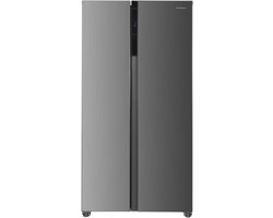 Heinner HSBS-HM442NFINVXD Amerikaanse Side-by-Side Koelkast – 442 L – Full No Frost – LED Touch Display – Smart Eco Functie – RVS – 5 Jaar Garantie
