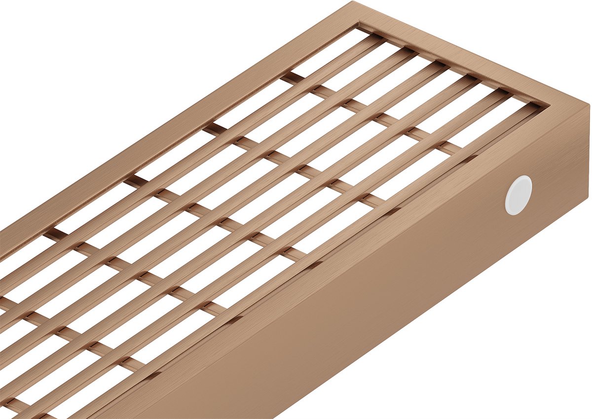 Mexen Flat M33 afdekplaat voor douchegoot 50 cm, geborsteld koper - 1C33050