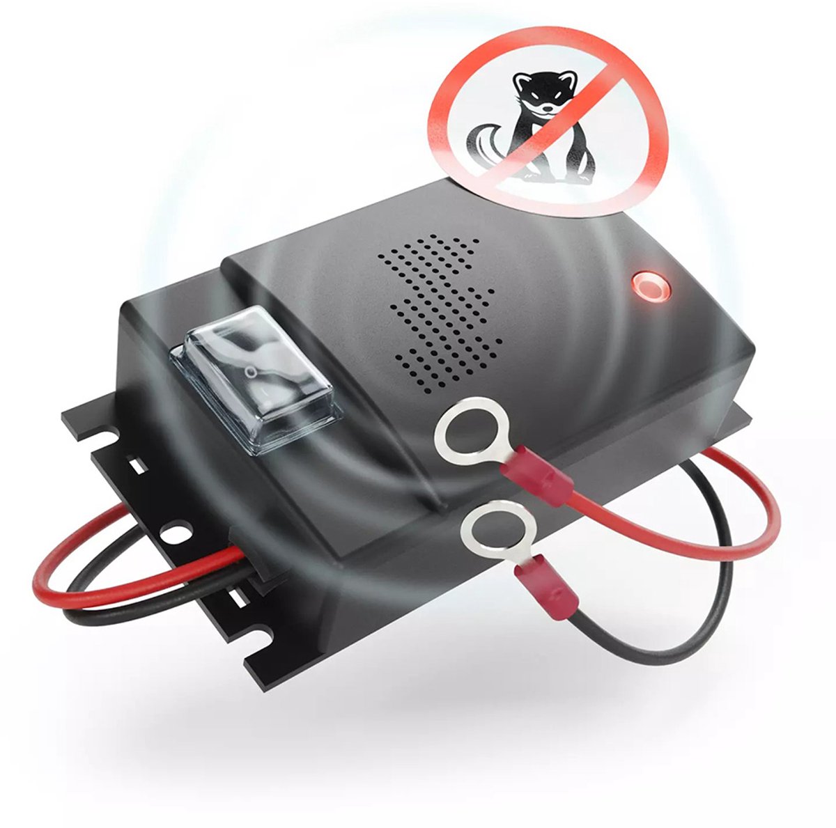 Homtas Marterverjager & Muizenverjager - 12V op Accu -voor - Auto en Outdoor - Steenmarter Verjager & Marterverjagers