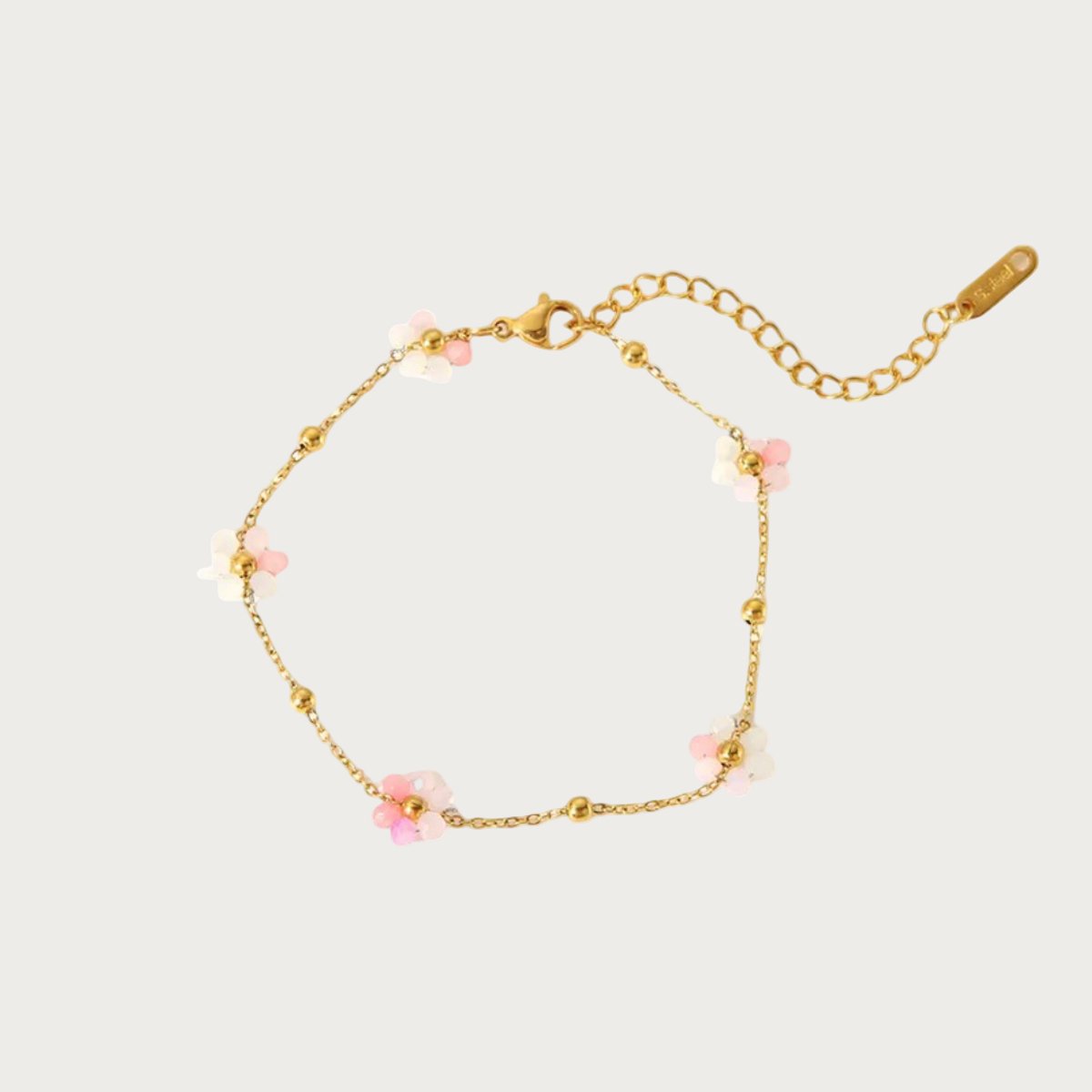 Miranda - Armband - Stainless Steel - Pink