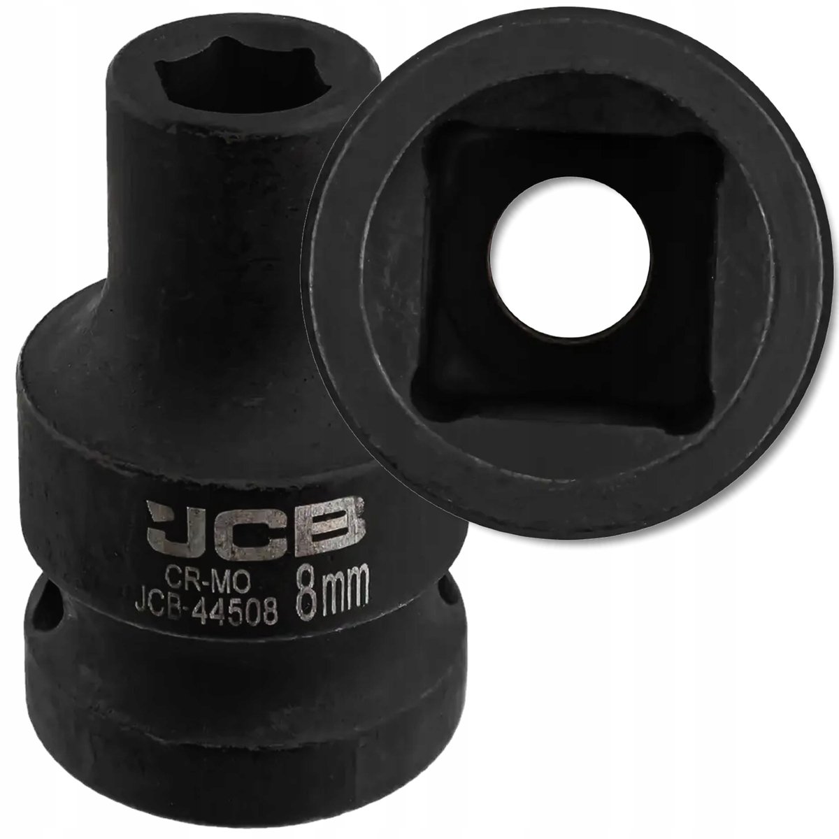 JCB Serie - 6-kantige Slagmoersok - 1/2" - 8 mm - Cr-Mo Staal