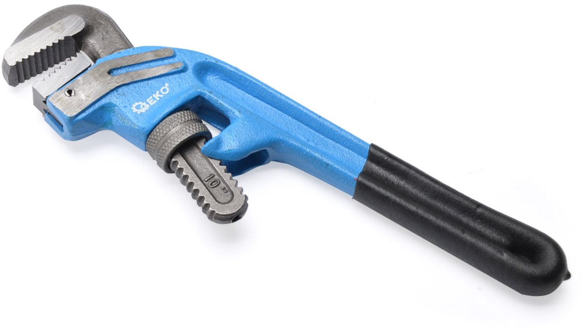 Stillson pijptang 10'' (230mm) - Gebogen, Chroom-Vanadium Staal