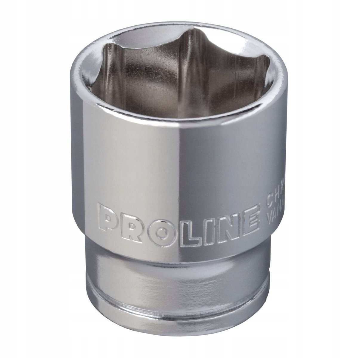 Proline 8 mm 3/8" zeskantdop, 28 mm lengte, CrV-staal