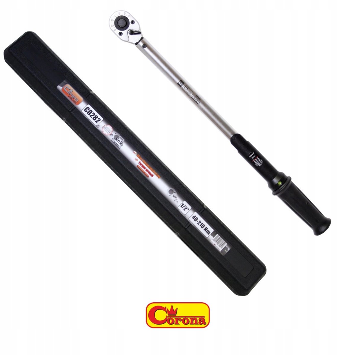 Momenten hefboom 1/2' 40-210 Nm met Kalibratie - Corona C8282