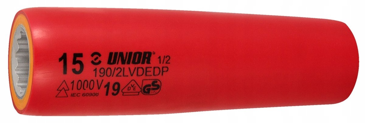 Geïsoleerde dop 1/2" 15mm lang - Unior