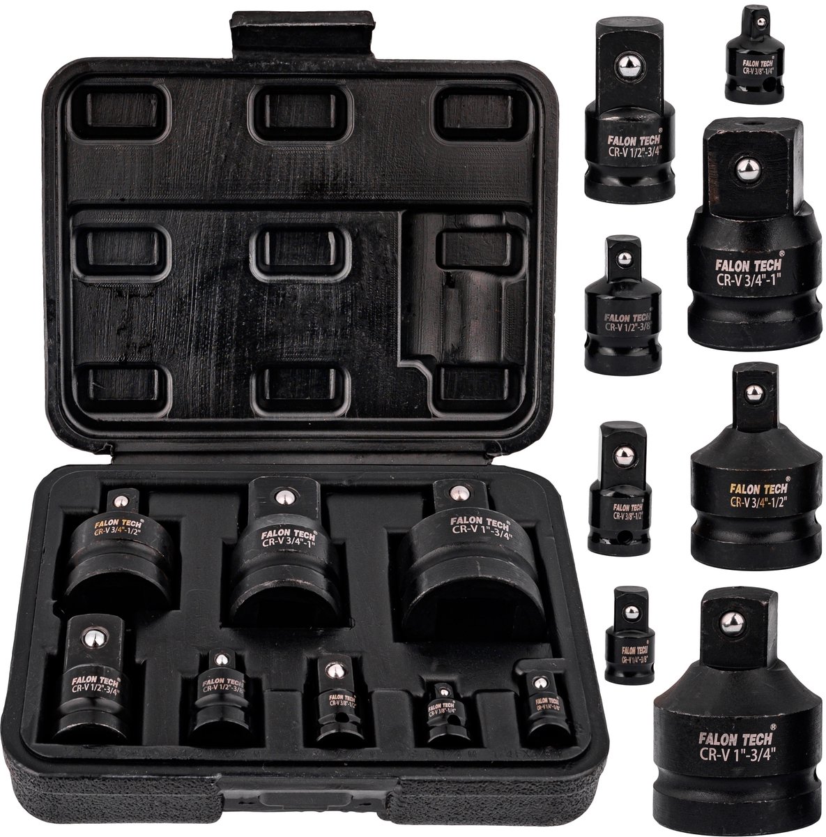 8-delige Impact Plug Adapter Set CR-V - Reductie Koppelingen