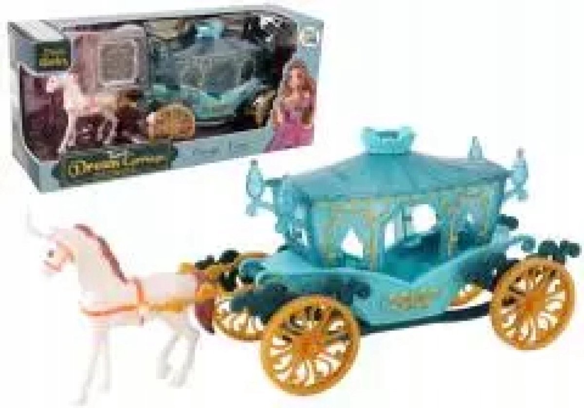 Sprookjesachtige Prinsesenkoets met Poppetje - Pro Kids