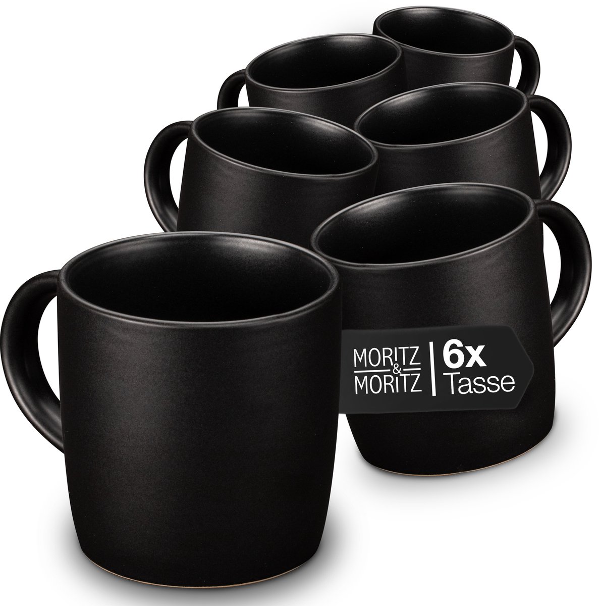 Moritz & Moritz NORDIC 6-delige kopjesset zwart