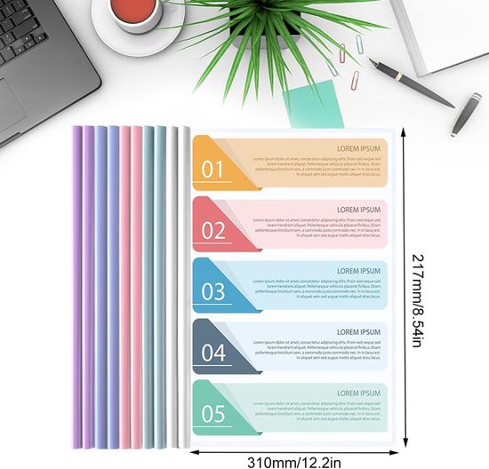 Presentatiemap, A4, transparante hoezen, documentenmap, rapporten, organizer, verzamelmap, zwart, grote capaciteit, transparant, PP-materiaal, veilige sluiting