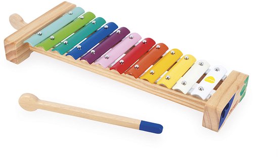 Janod Gioia - Houten Xylofoon - Muziekinstrument - Bevat 12 Tonen - Met 2 Stokjes Die Gemakkelijk Op Te Bergen Zijn - Ideaal Voor Het Ontwaken Van Het Ritmegevoel Bij De Allerkleinsten! - Geschikt Vanaf 18 Maanden van Janod — afbeelding 4