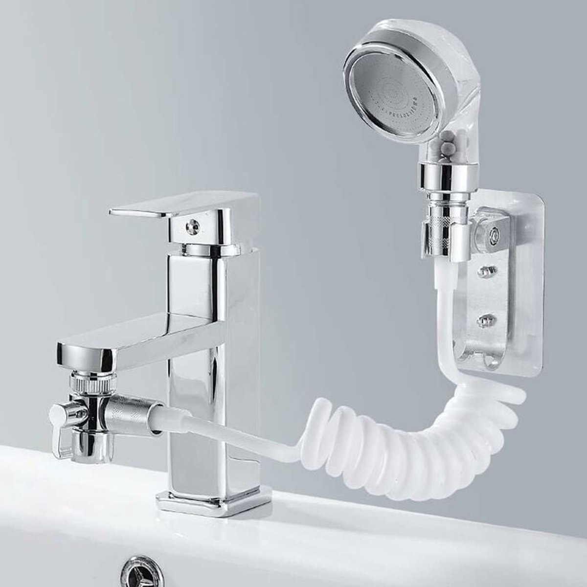 Douchekop voor wastafel- set externe douchekoppen voor wastafel- snelkoppelingsdouchekop- afneembare slang- voor shampoo- babybadje- huisdierwas