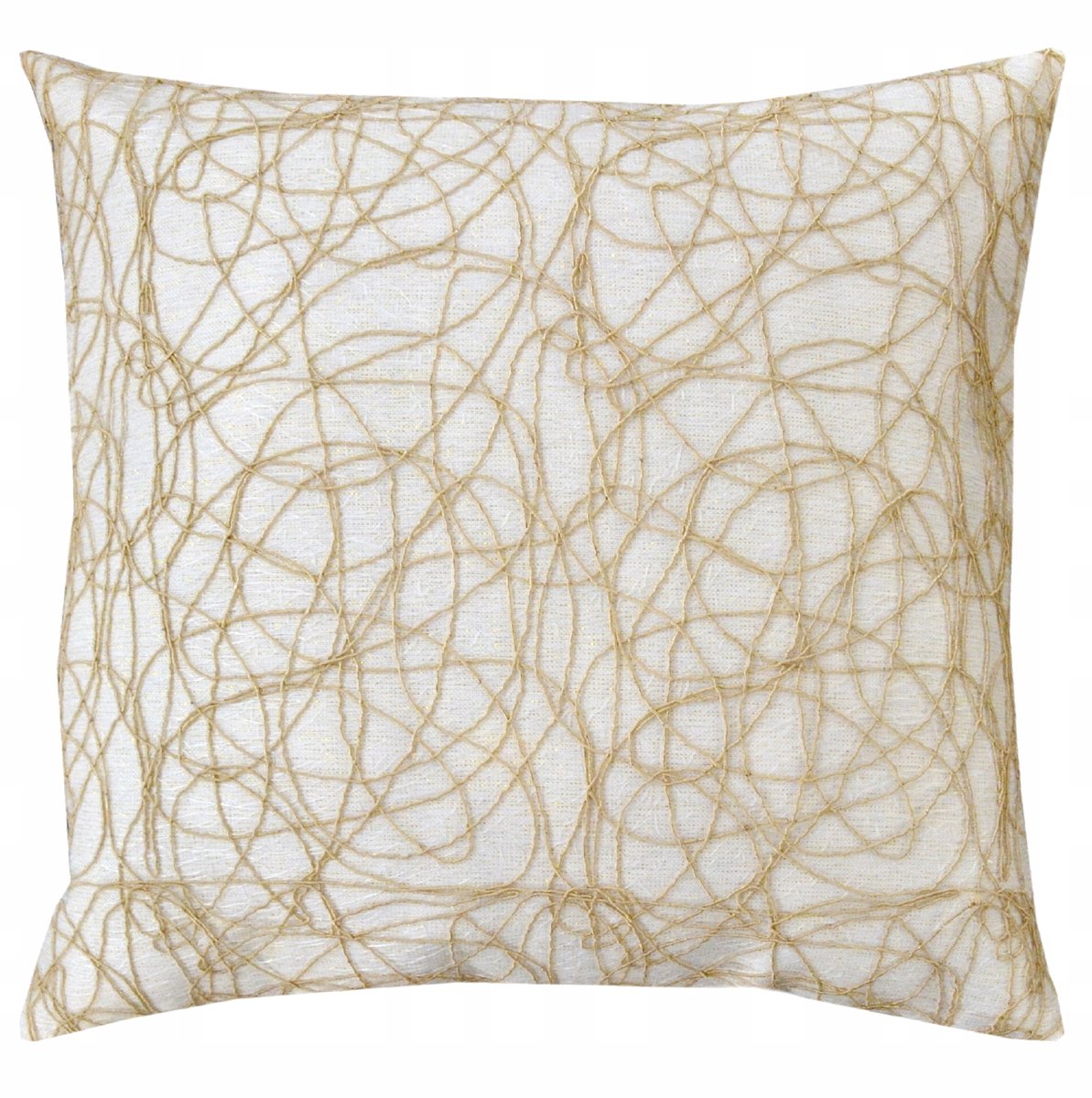 Decoratieve kussenhoezen Glamour-05 40x40 cm Beige/Goud