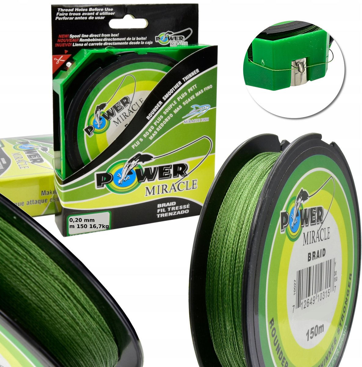 Miracle Power Vislijn Groen 0.20mm - 16.7kg - 100-120m