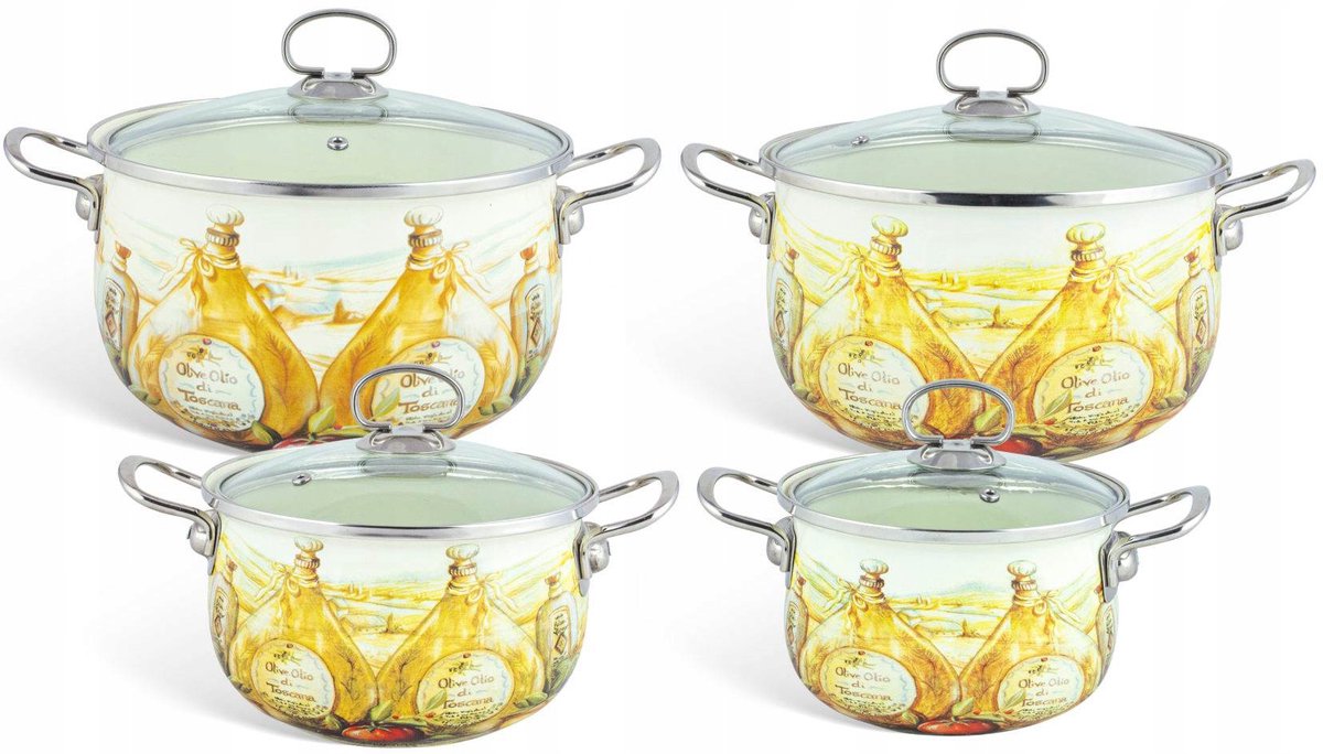 Edenberg Emaille Pannenset Klassiek 8 Delig