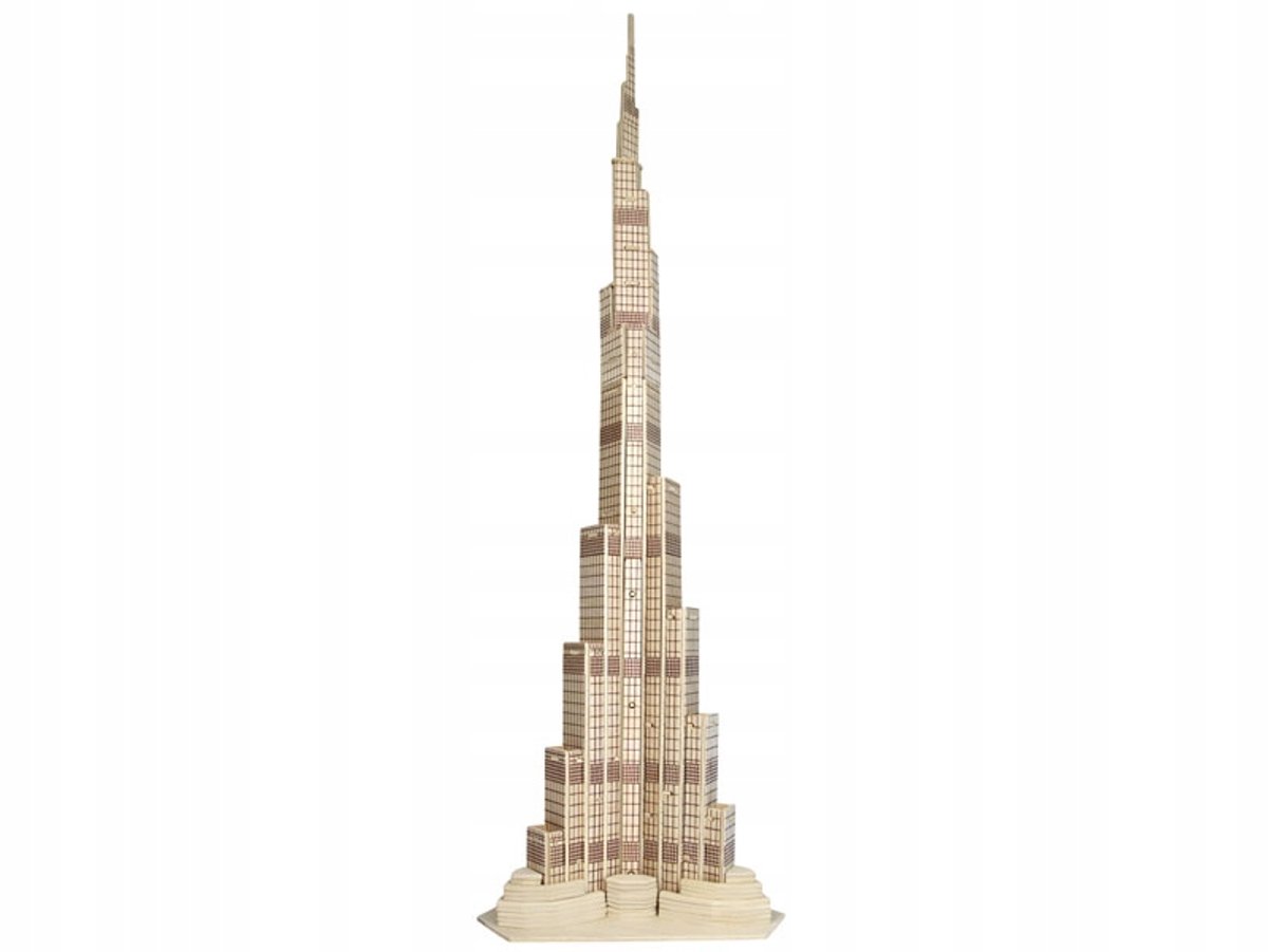 Houten 3D Puzzel Burj Khalifa Dubai - 194 Delen