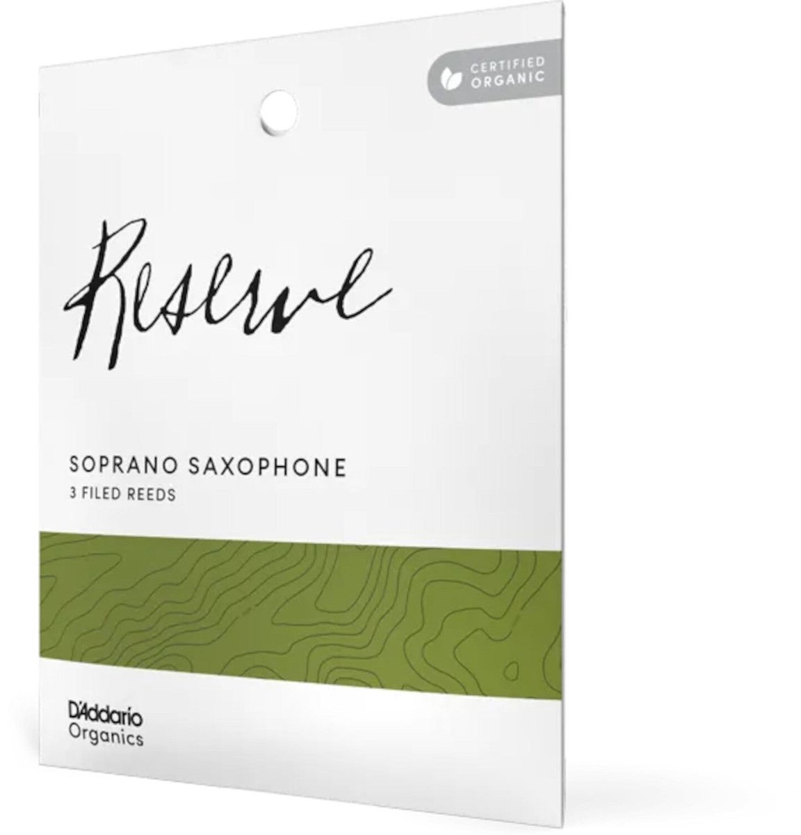 D'Addario Woodwinds ODIR03305 Organic Reserve Sopraansaxofoonrieten, 3.0+, 3-pack