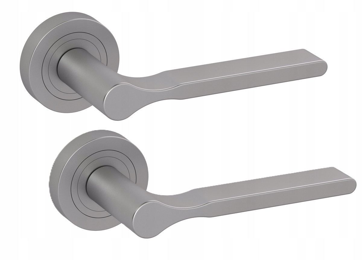 Nomet LEA Deurklink Mat Chroom Rond Zink-Aluminium