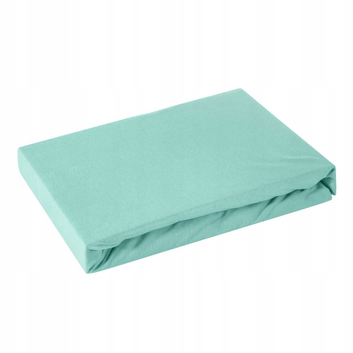 Jersey hoeslaken met elastiek 220x200 cm - Mintgroen, 30 cm matrasdiepte