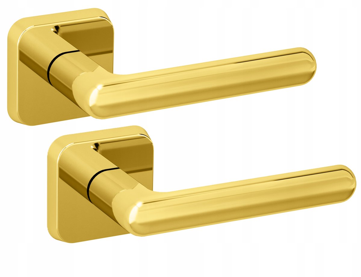 Nomet Nox Deurklink Goud Glans Vierkant Rozet