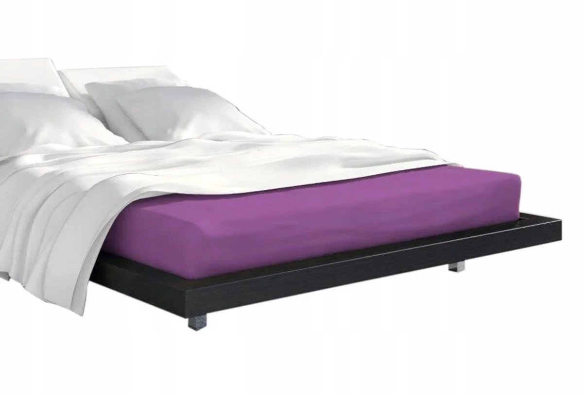 Terry hoeslaken met elastiek 90x200 cm - Vanille Paars