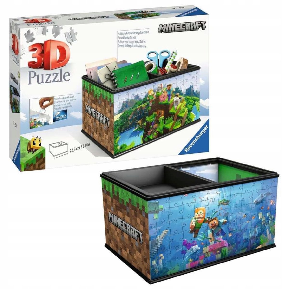 Ravensburger 3D Puzzeldoos Minecraft 108 stukjes