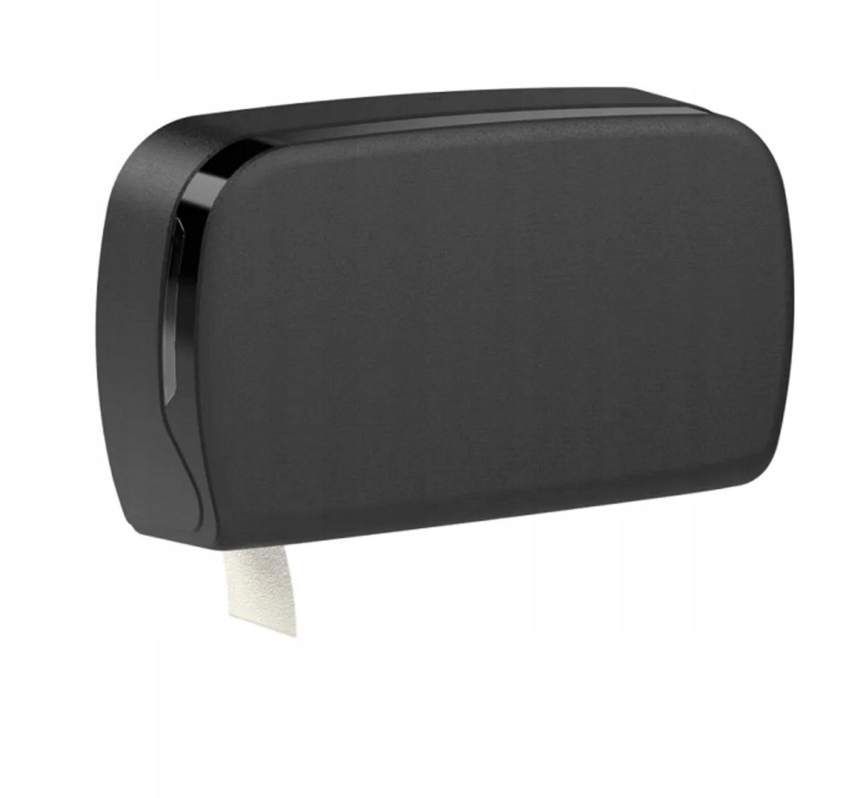 Stella Dubbele Toiletrol Dispenser ABS Mat Zwart - 2 Rollen