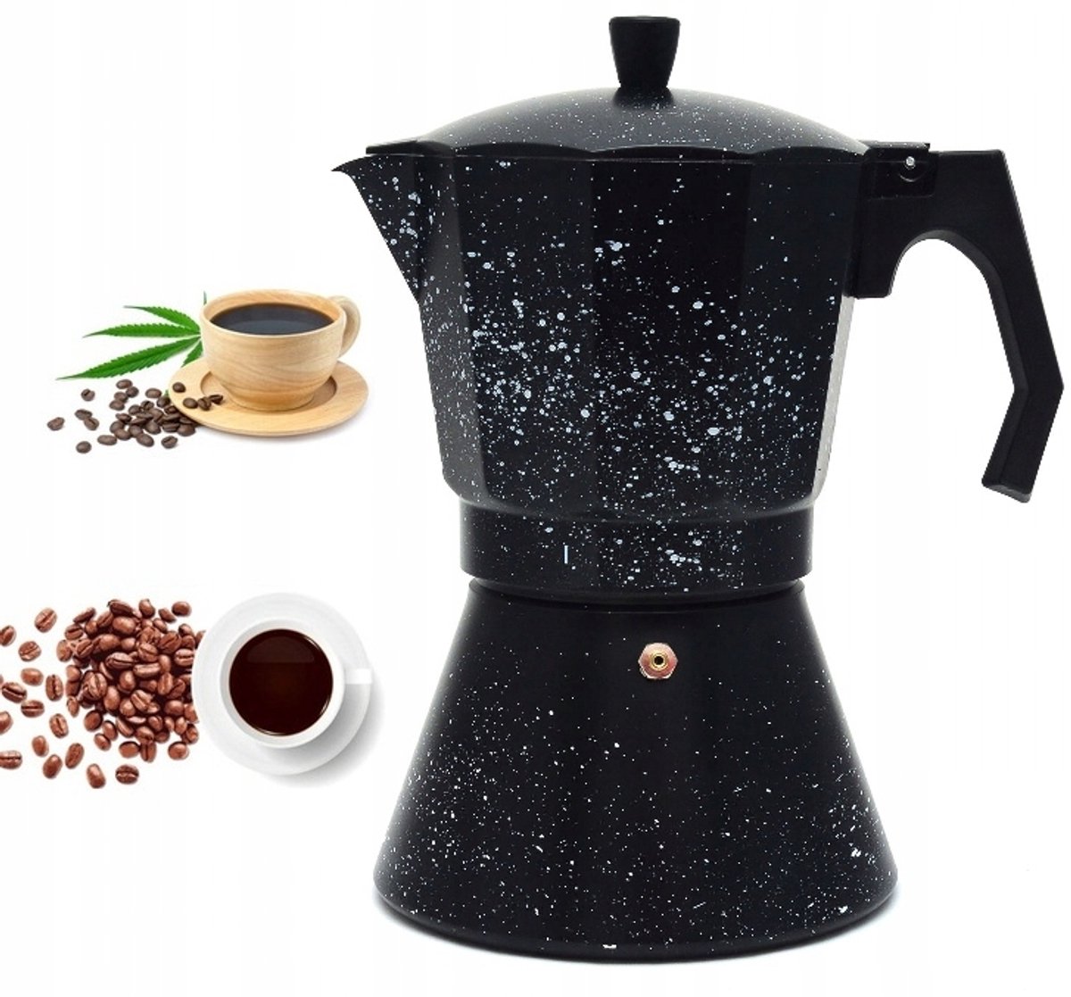 The Black Marble Conglomatic Koisire 720ml - 12 Kopjes