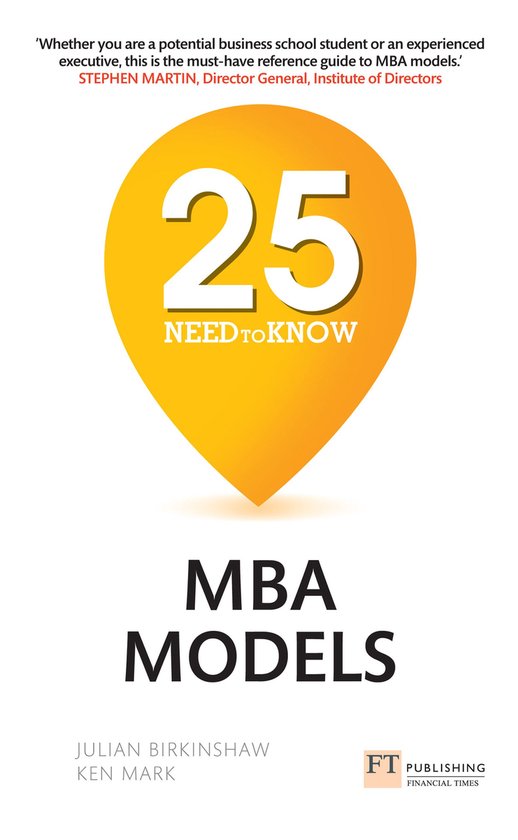 25 Need-to-Know MBA Models - cover