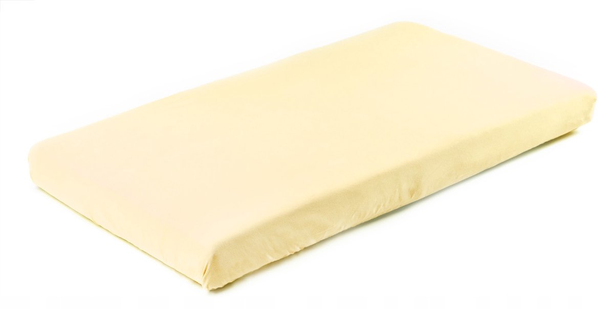 Sensillo - Jersey Kussensloop - Geel 120X60