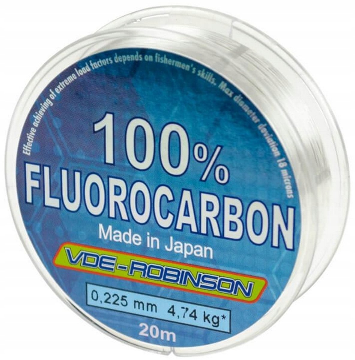 Robinson VDE-R Fluorocarbon Vislijn 20m 0,225mm - Onzichtbaar & Sterk
