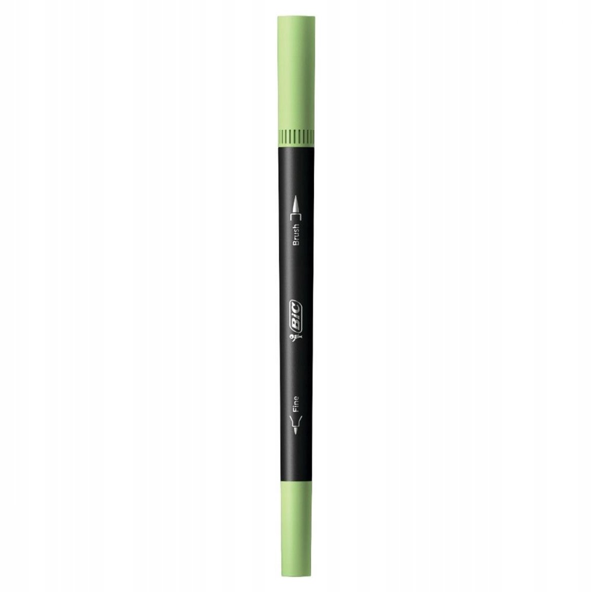 BIC Dual Tip Stift Pastel Groen - Fijne & Brush Punt