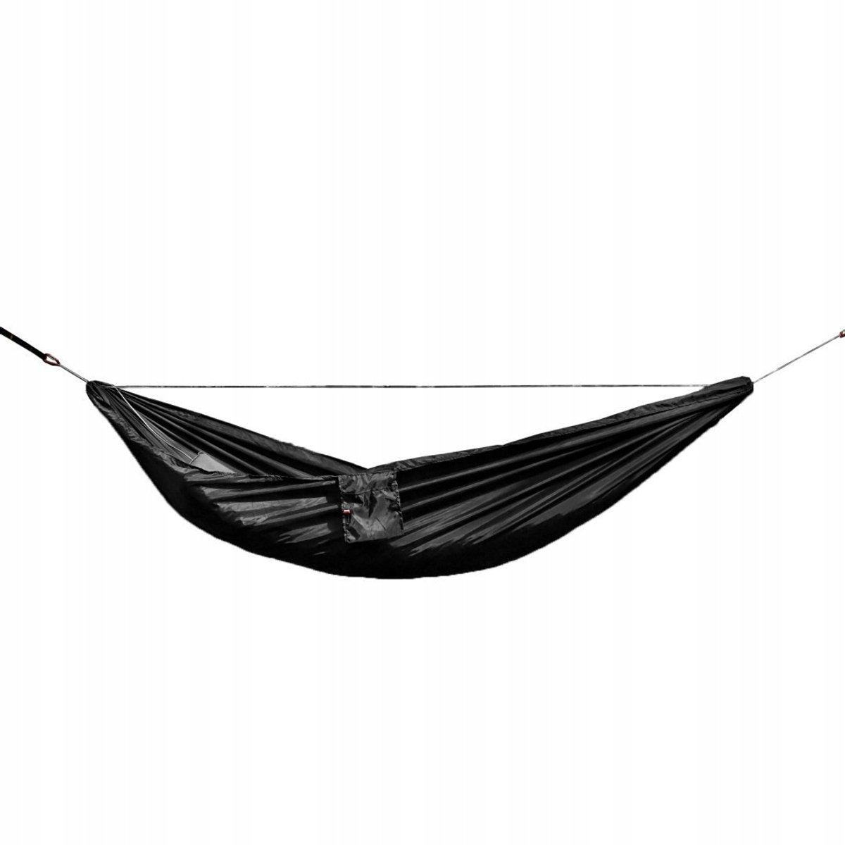 TigerWood Sky Uitvoering ultralichte zwarte hangmat met ophangset