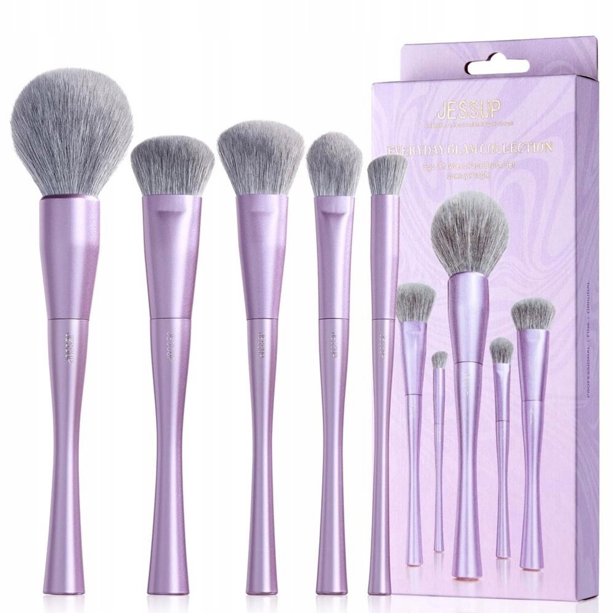 JESSUP Luxe Paars Make-up Pennenset - 5 Stuks