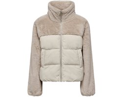 ONLY - ONLWANJA FUR PUFFER MIX JACKET NOOS OTW Dames Jas