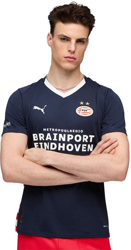 T-shirt extérieur Puma PSV Eindhoven 25/26 Replica à manches courtes Blauw XL Homme