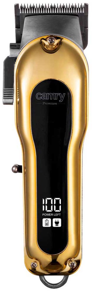 Camry Tondeuse - Premium - Krachtig - Scheerapparaat Mannen - Hoofdhaar - Trimmer Baarden En Snorren - Heavy Duty Design - USB Opladen - Inclusief Accessoires - 200 Minuten Werktijd - 2000 mAh - Luxe Giftbox - Goud