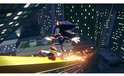 Shadow the Hedgehog in een stedelijke omgeving met neonlichten.