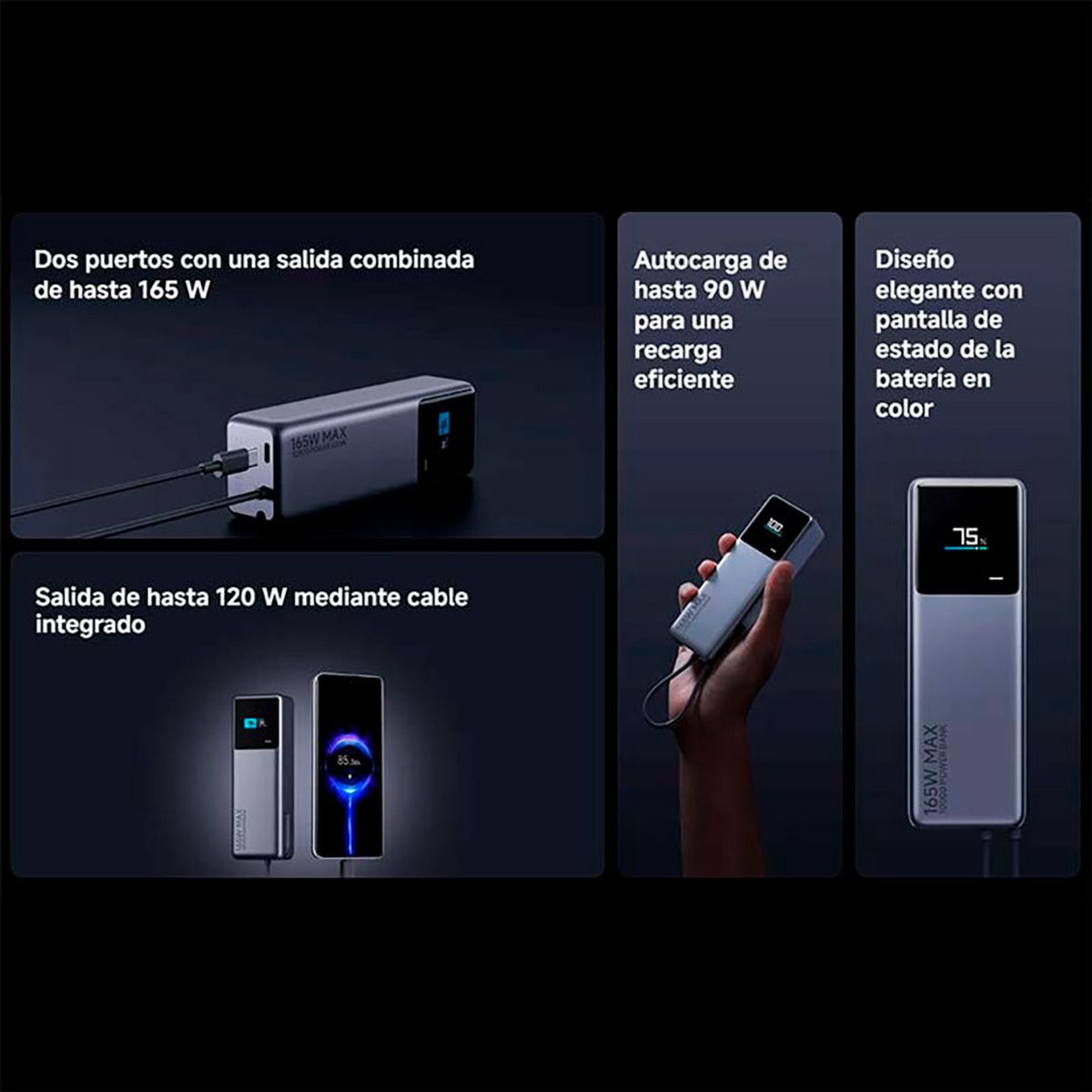 Xiaomi PB1165MI Powerbank 10000 mAh Zilver - afbeelding 2