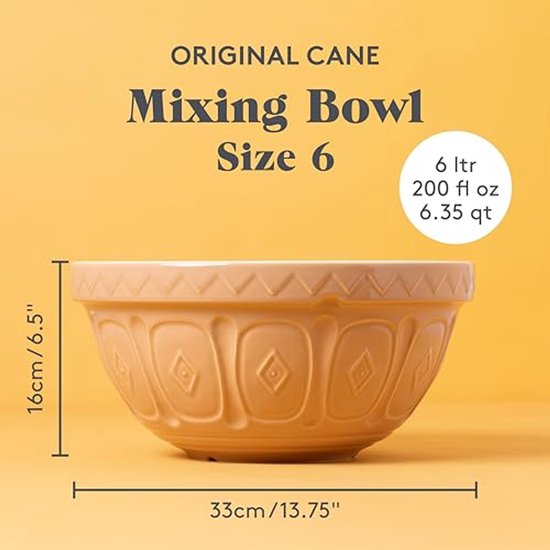 Mengkom Porselein 33 cm - Multi Kleuren, 6 Liter - Chipbestendig en Ergonomisch van Merkloos — afbeelding 3
