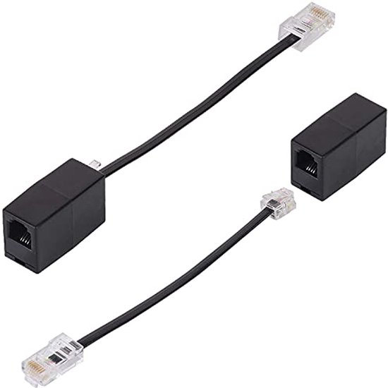 Huawei Modem Rj11 Rj45 RJ45 naar RJ11 Adapter - Set van 2 voor Telefoons en Modems | bol