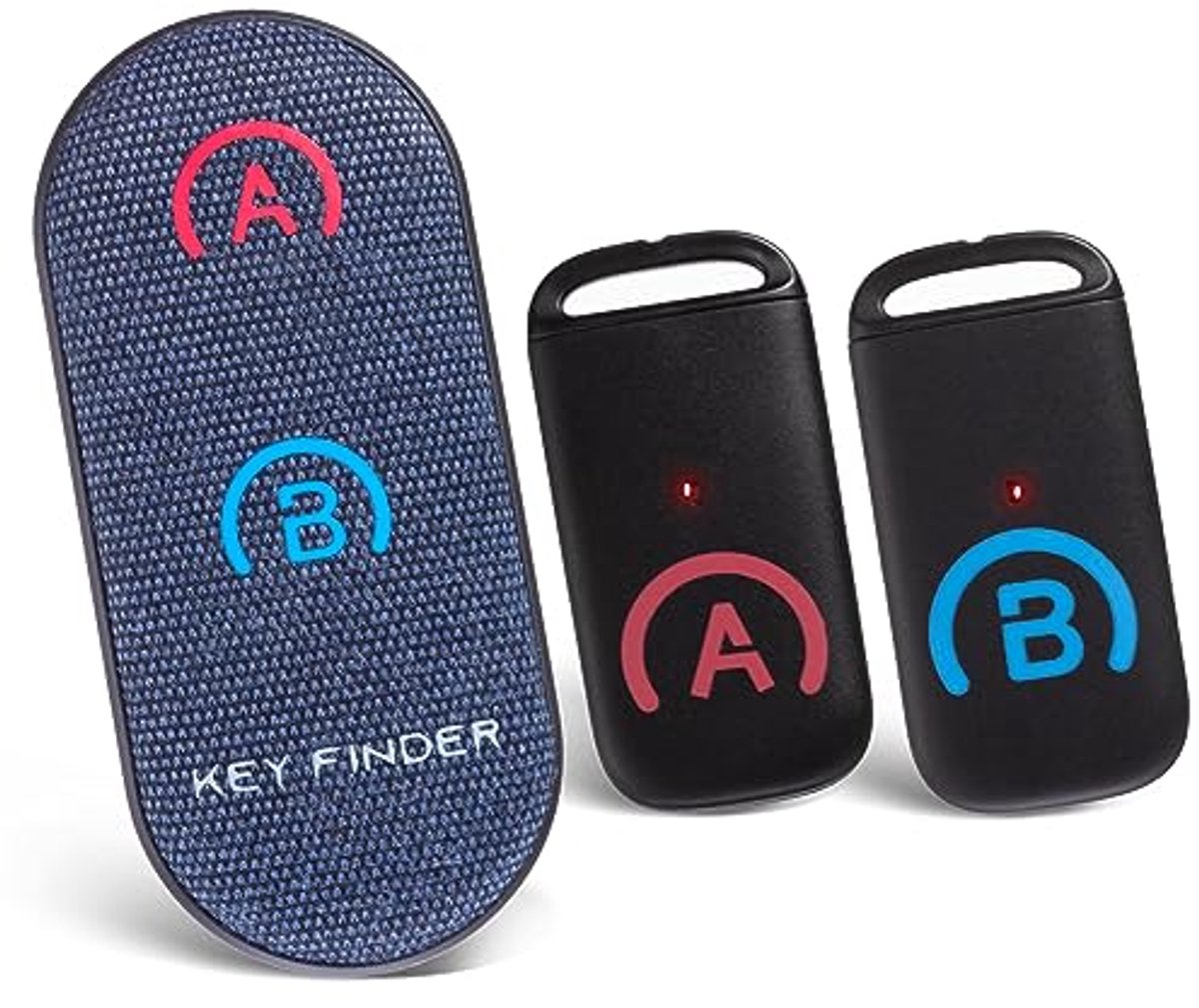 Dunnere Key Finder met Geavanceerde Afstandsbediening en 80dB Geluid, 39,9 m Werkbereik voor Sleutels en Bagage