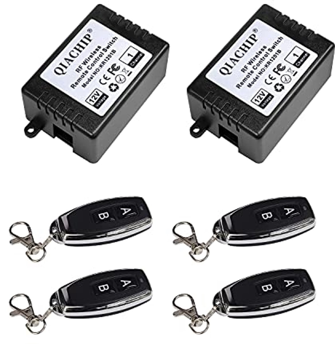 Draadloze 12V Afstandsbediening met 1-Kanaals Momentary Switch voor Garagedeur