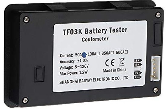 Batterijmonitor met Programmeerbaar Hoog- en Laagspanningsalarm 10V-120V — afbeelding 2