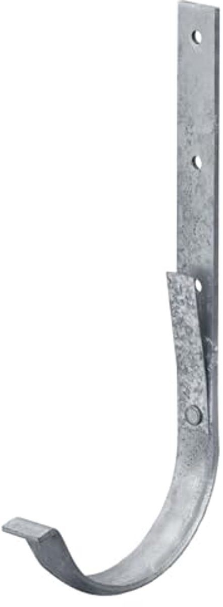 Gootbeugels halfrond 125mm - 20 stuks zilver - Eenvoudige montage en stevige bevestiging
