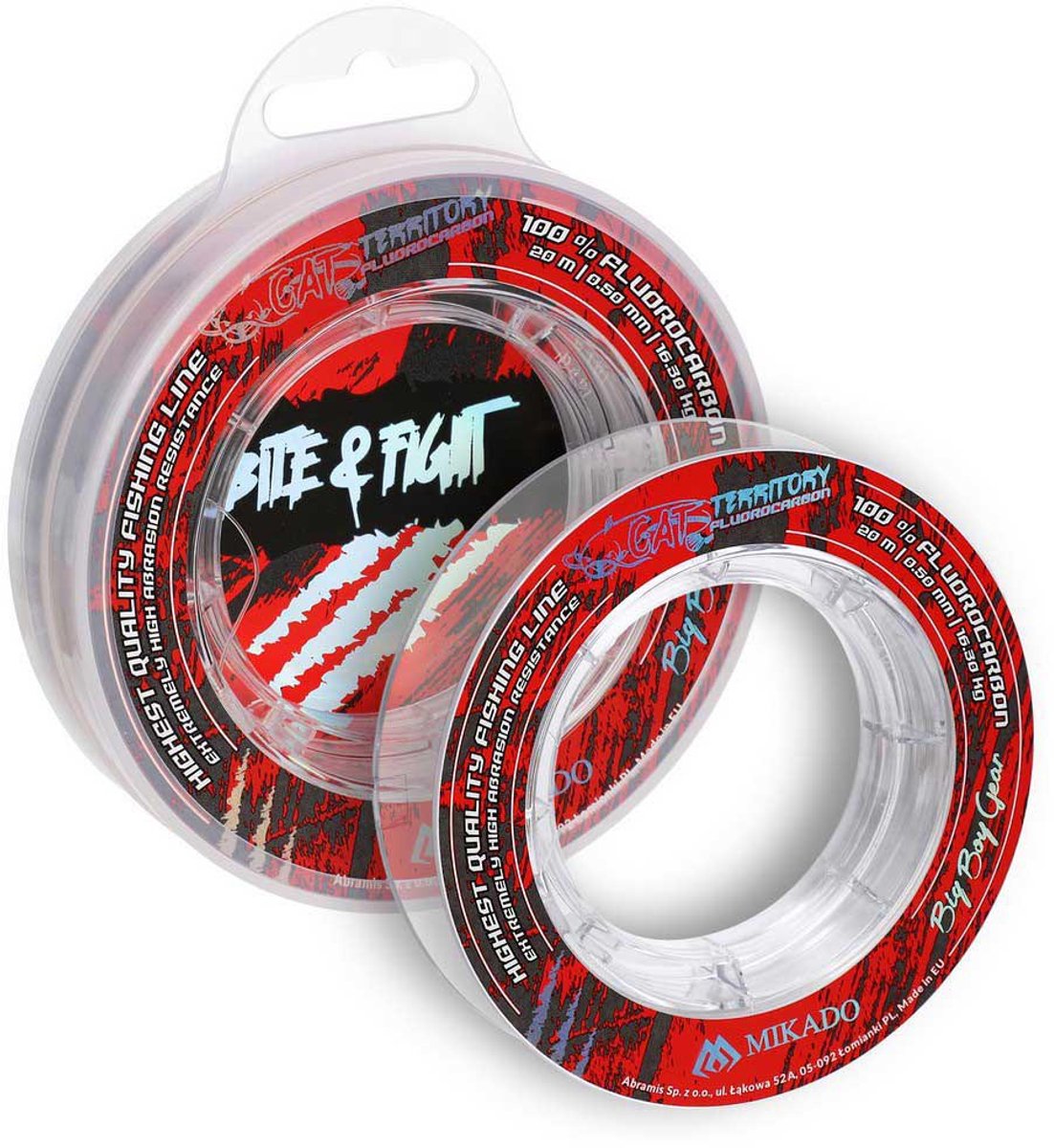 Mikado Cat Territory Flurocarbon 20 M Transparant 1.200 mm