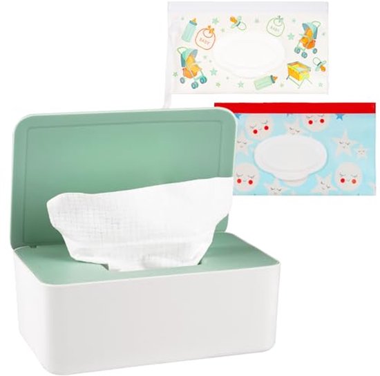 Natte doek, opbergdoos voor vochtige doekjes, toilet, thuis, kantoor, auto (zwart Natte doek, opbergdoos voor vochtige doekjes, toilet, thuis, kantoor, auto (zwart